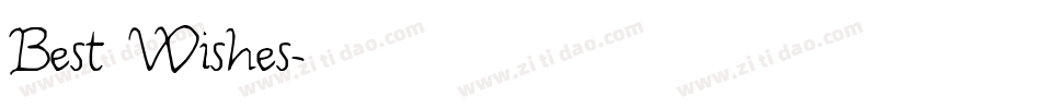 Best Wishes字体转换